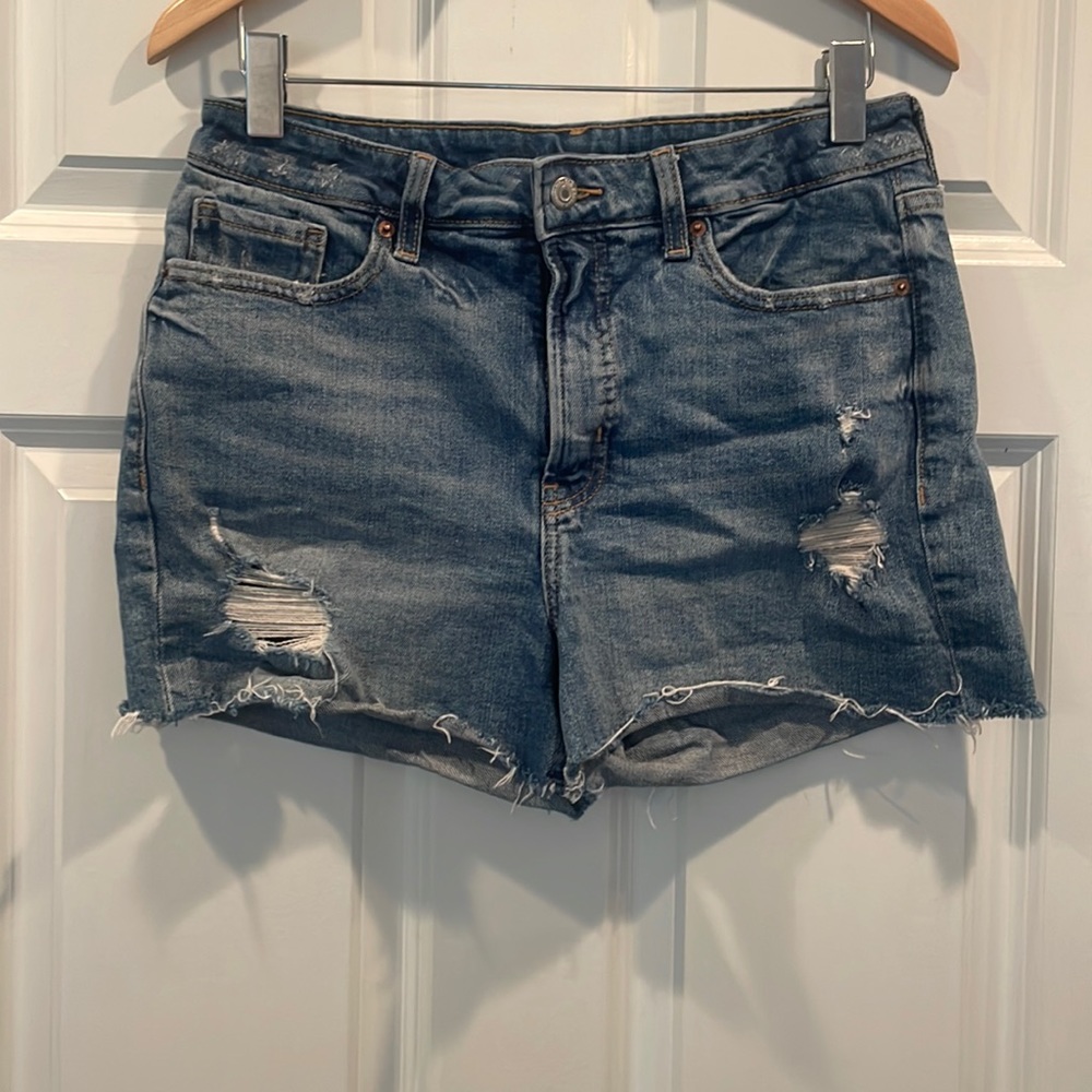 Old Navy OG jean shorts, high rise, size 10